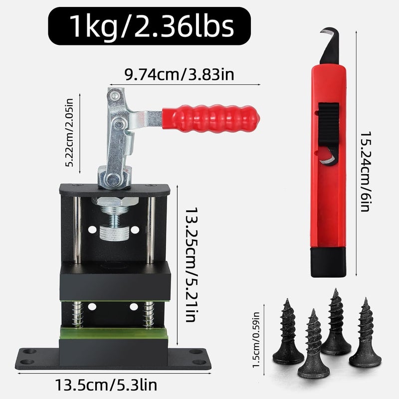 MistyBrew Golf Club Vise Clamp for Regripping – Heavy Duty Aluminum Vise with Non-Slip Jaws -Fits All Graphite & Steel Shafts - Image 4